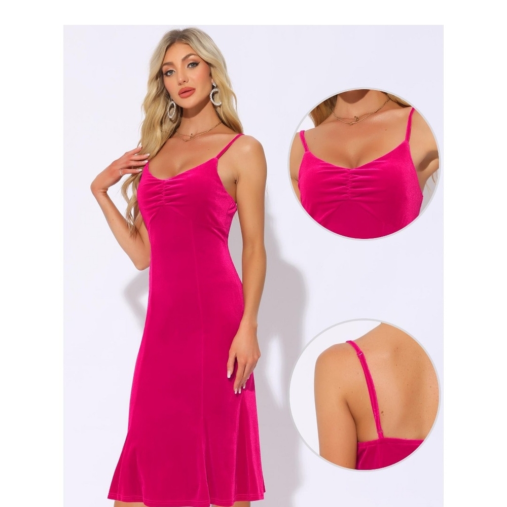 Elegant Pink Midi Dress